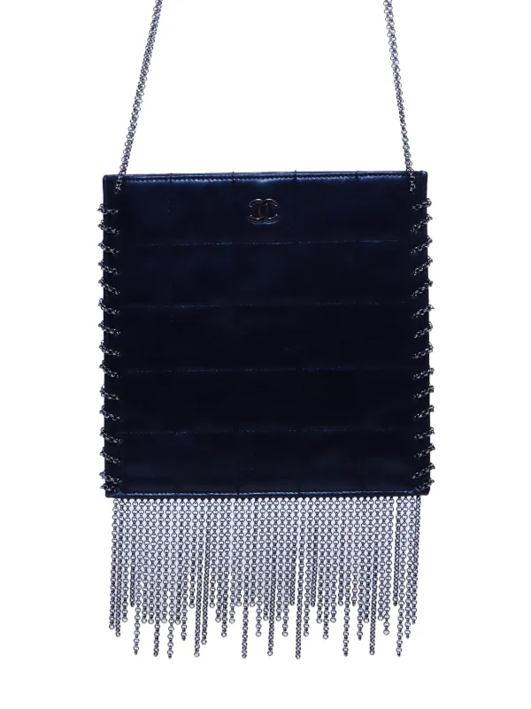 CHANEL Pre-Owned チョコバー ショルダーバッグ | ブラック | FARFETCH JP