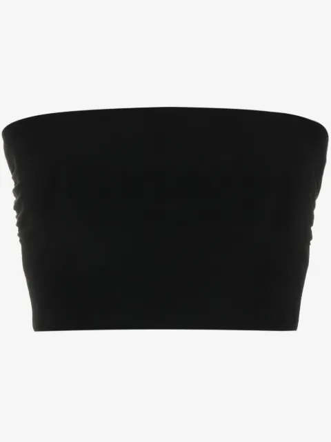 Norma Kamali top estilo bandeau strapless