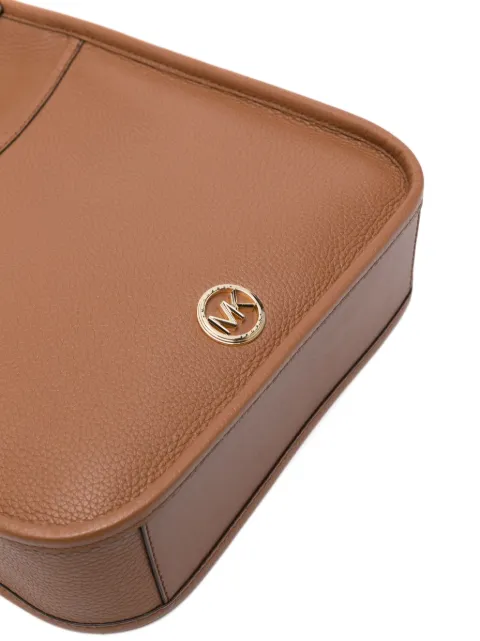 Michael Michael Kors logo-plaque leather shoulder bag 30R4G99M7 - 3