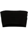 Fabiana Filippi fine-ribbed bandeau crop top - Black