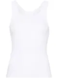 MM6 Maison Margiela numbers-motif ribbed tank top - White