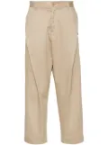 Neighborhood logo-patch chino trousers - Neutrals