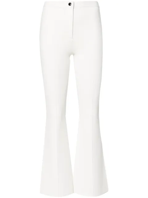 Theory pleat-detail flared trousers