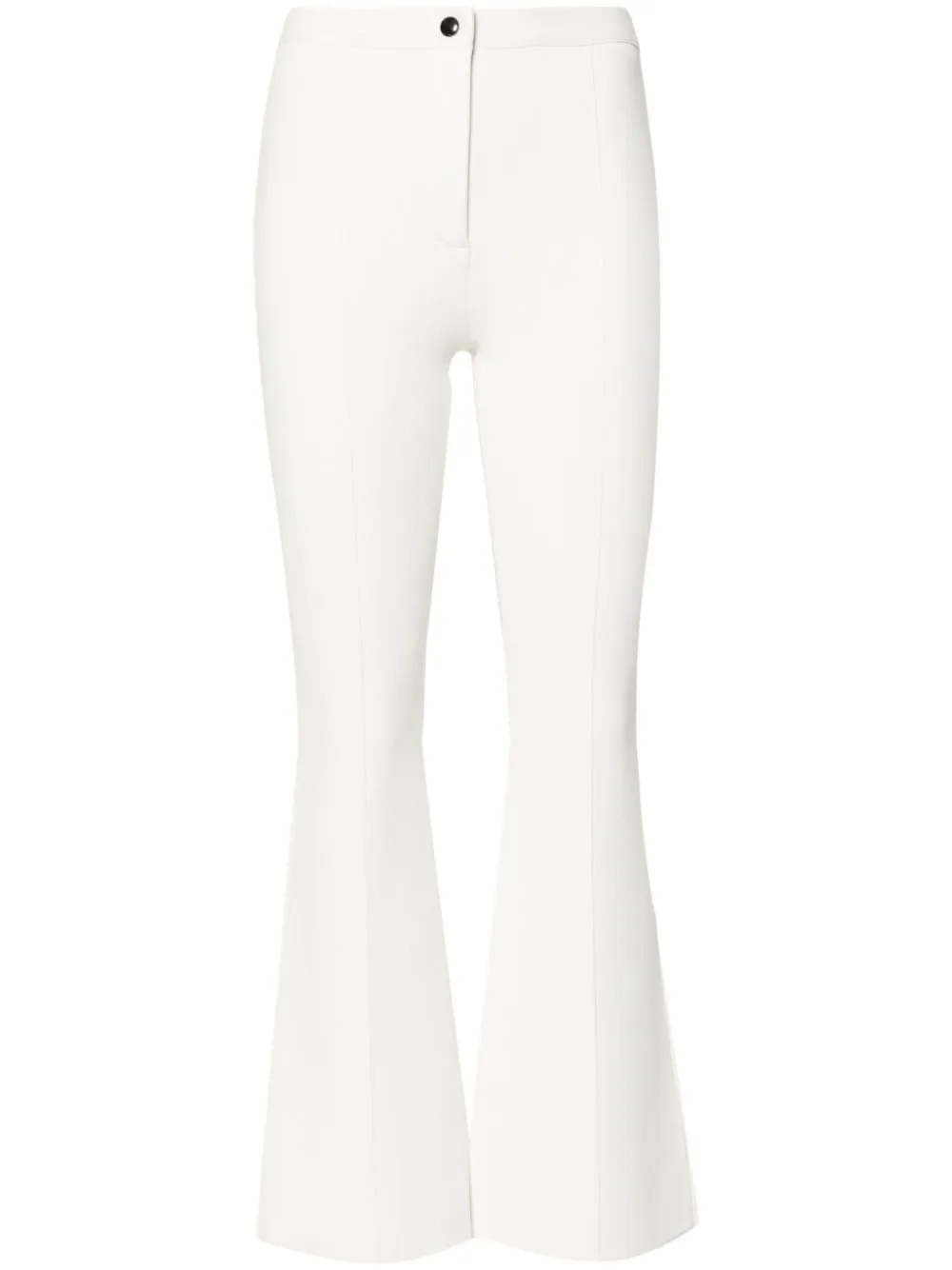 Shop Theory Pleat-detail Flared Trousers In White