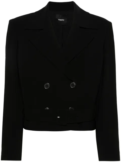 Theory double-breasted cropped jacket