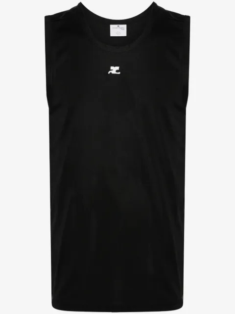 Courrèges logo-appliqué top