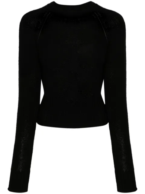 Fabiana Filippi raglan-sleeves trimmed jumper