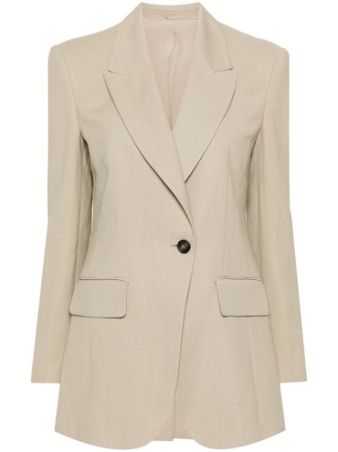 Brunello Cucinelli peak-lapels knitted blazer Women