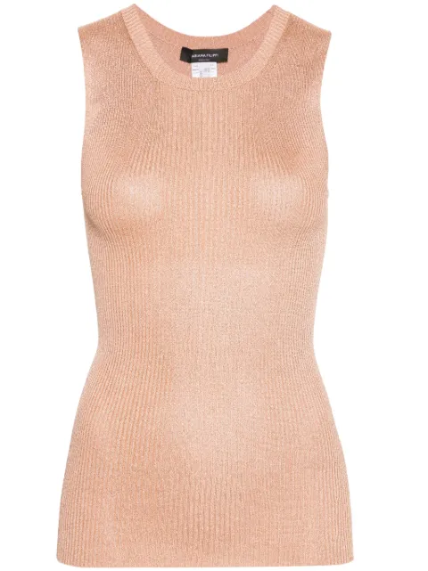 Fabiana Filippi lurex ribbed tank top