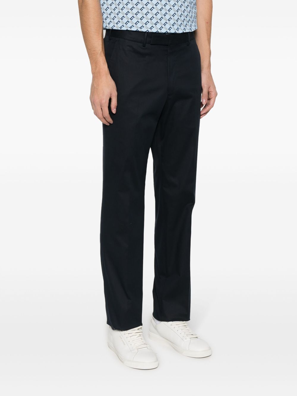 Zegna Geplooide chino Blauw