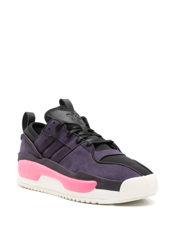 Y-3 Rivalry sude-panelled Sneakers | Purple | FARFETCH RO