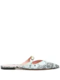 ZIMMERMANN Aura paisley-print mules - Blue