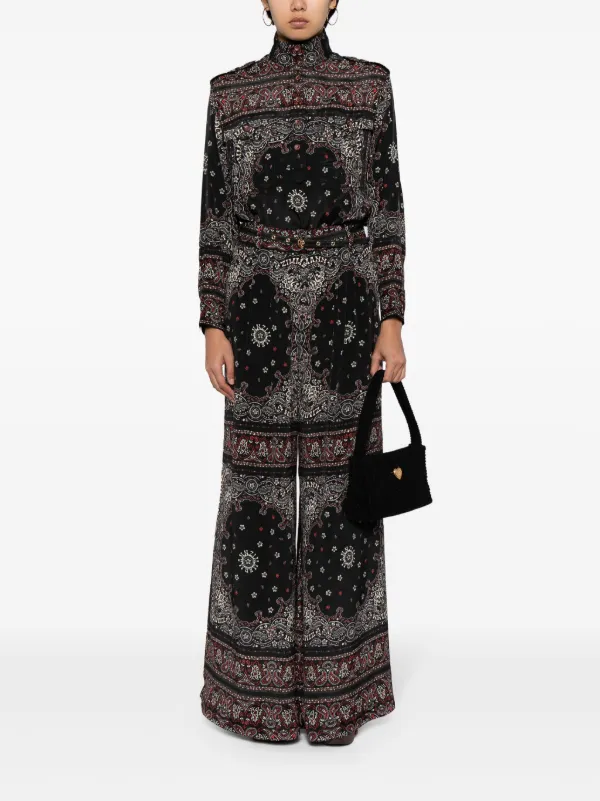 パンツ ZIMMERMANN MAXINE WIDE LEG PRINTED TROUSERS Zimmermann Maxine Paisley Crop Ramie Wide Leg Pants | Nordstrom