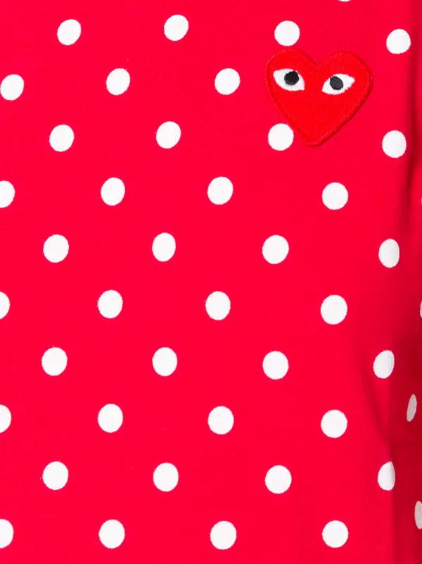 114◆COMME DES GARCONS POLKA DOT SHIRT Comme Des Garcons Play Polka Dots T-shirt Men's Size M | eBay