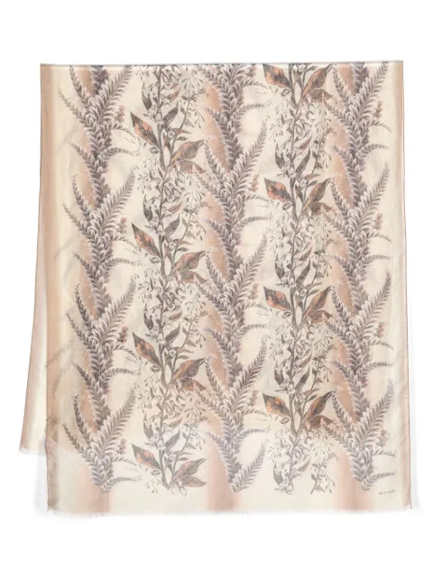 ETRO floral-print frayed scarf
