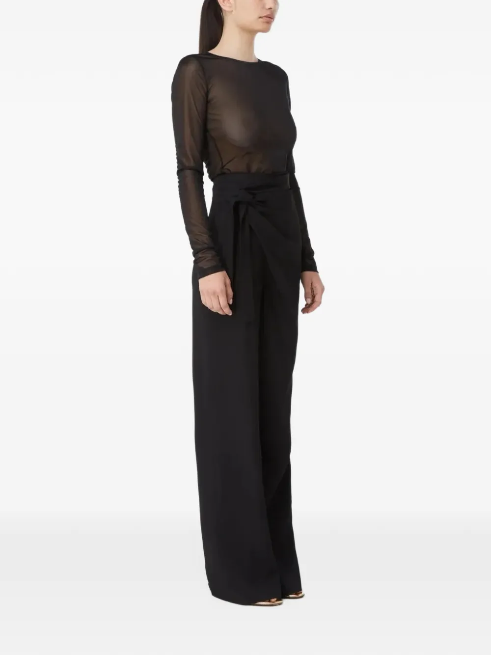 GAUGE81 Straight broek Zwart