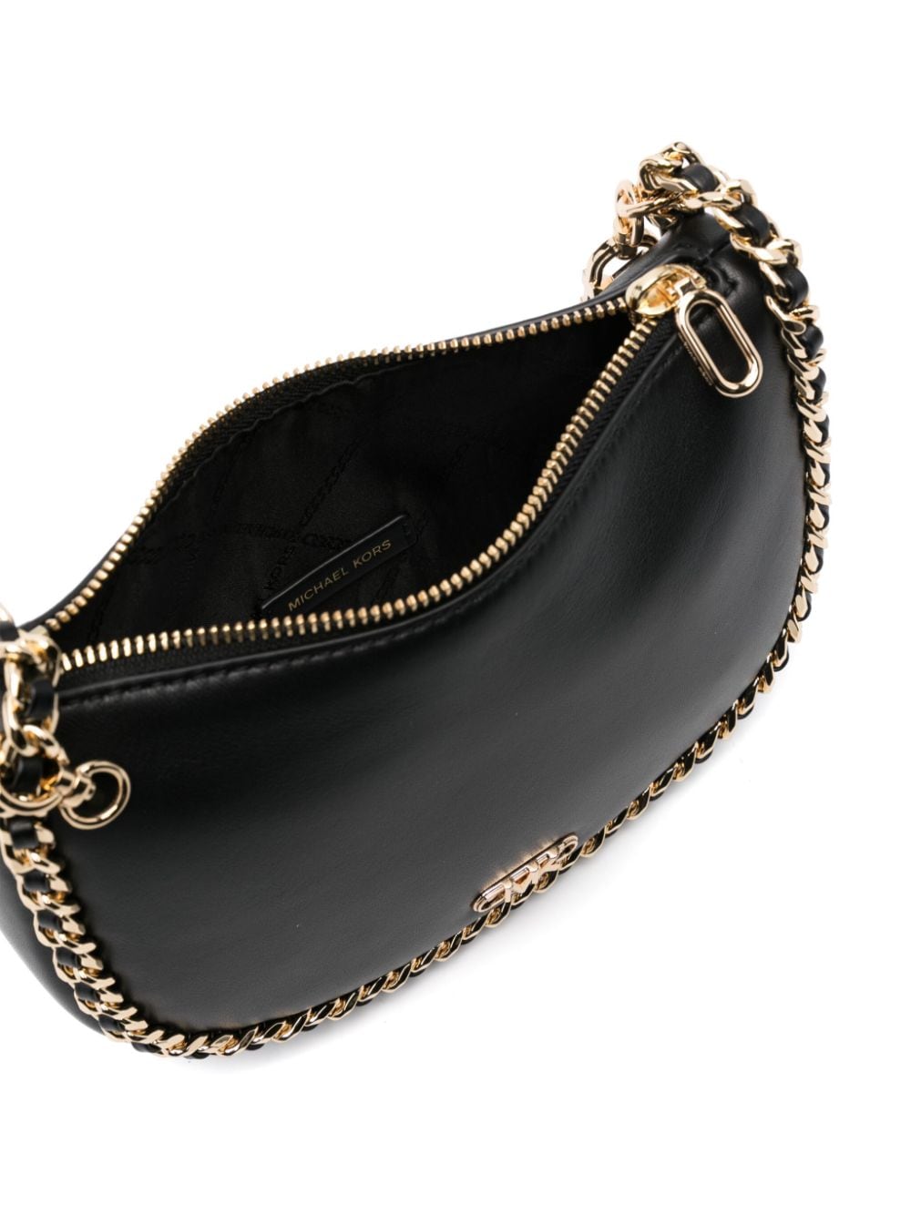 Shop Michael Michael Kors Kendall Leather Clutch Bag In Black