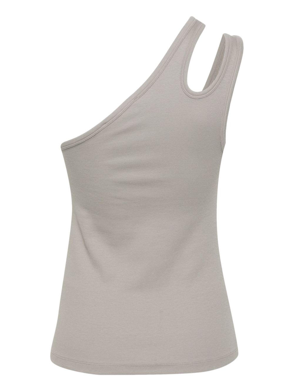 Shop Remain Scoop-neck Ribbed-knit Tank Top In Grey
