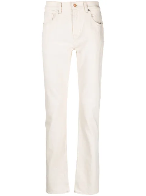7 For All Mankind mid-rise straight-leg jeans