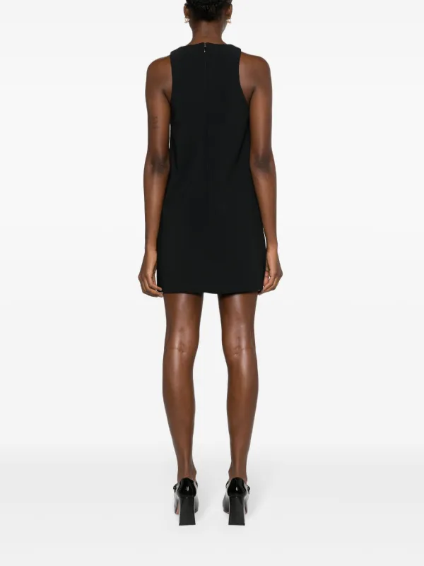 ERISABETTA FRANCHI ミニドレス ワンショルダー タイト チェーン Elisabetta Franchi チェーンディテール ミニドレス | ブラック