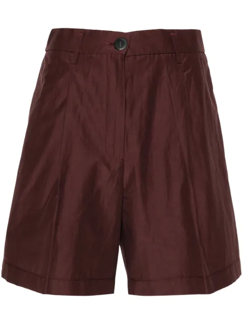 Forte Forte pleat-detailing high-waisted shorts