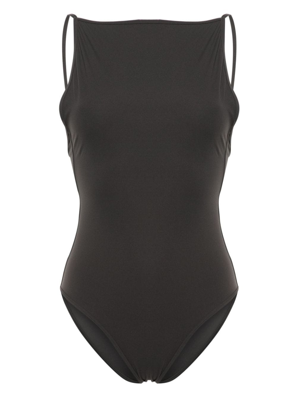 TOTEME plain low-back swimsuit - Grau