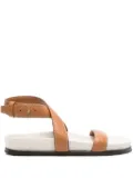 TOTEME The Chunky leather sandals - Neutrals