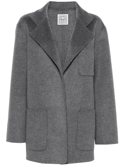 TOTEME notched-lapels mélange jacket