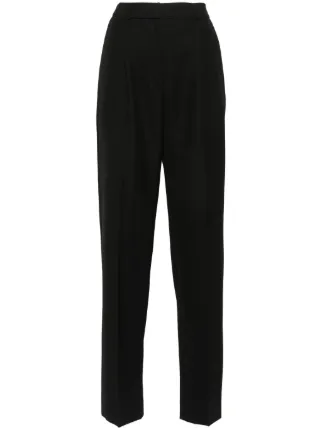 【関税込み】TOTEME ブラック テーパードパンツ TOTEME テーパードパンツ | ブラック | FARFETCH JP