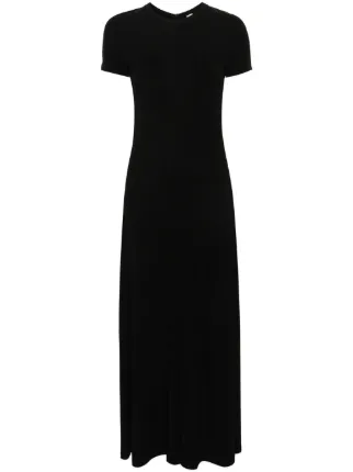 TOTEME Fluid Jersey Maxi Dress | Black | FARFETCH