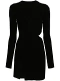 The Attico cut-out mini dress - Black