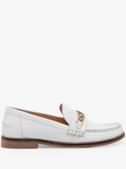 TWINSET chain-detail leather loafers