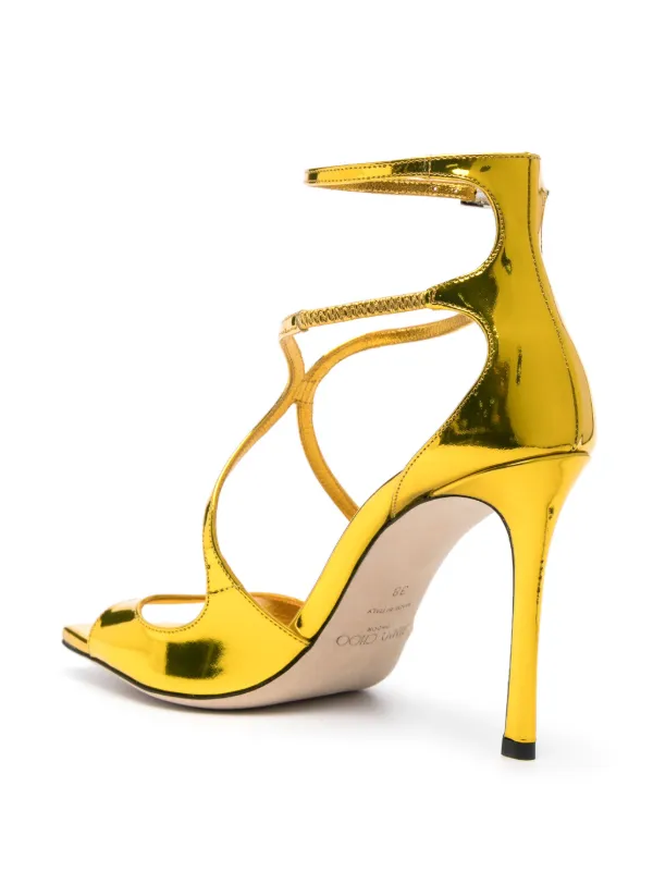 送料込//関税込■Jimmy Choo■Azia 95 パテントレザーサンダル JIMMY CHOO Azia 95 パテントレザー・サンダル