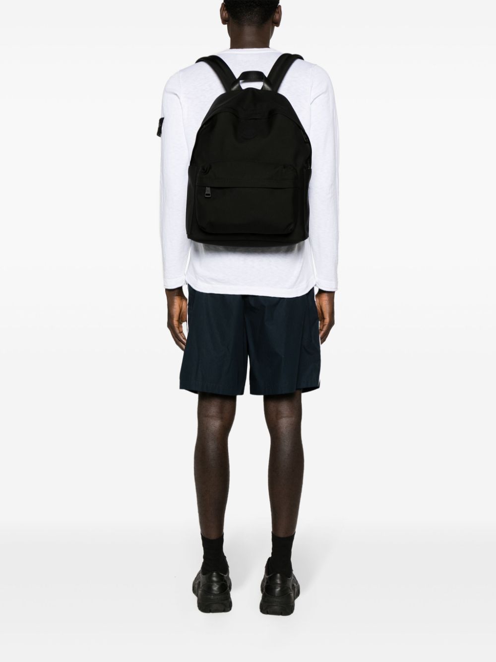 Moncler Pierrick rubberised-logo backpack - Zwart