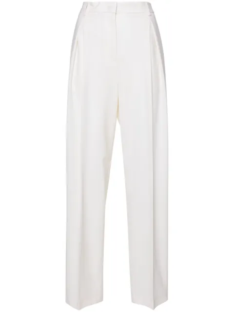 MSGM pleated tailored wool trousers