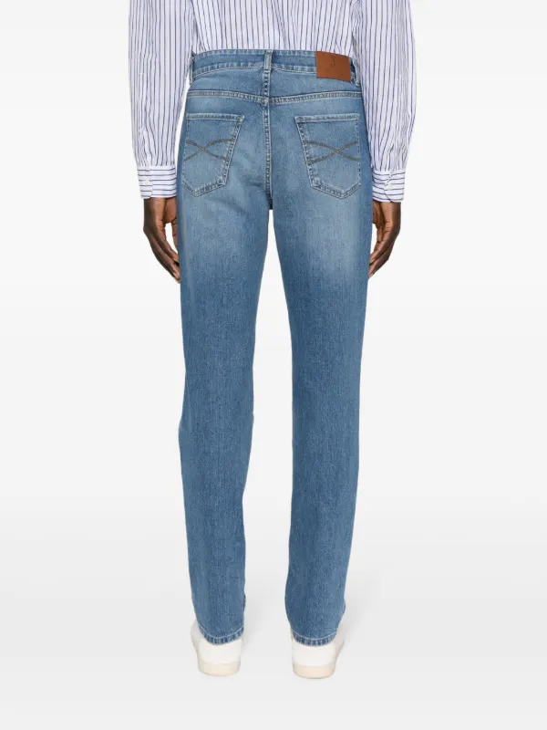 Brunello Cucinelli mid-rise Slim Jeans | Blue | FARFETCH