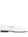 TOTEME crocodile-effect leather loafers - White