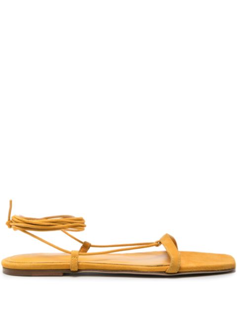 TOTEME The Tie suede sandals