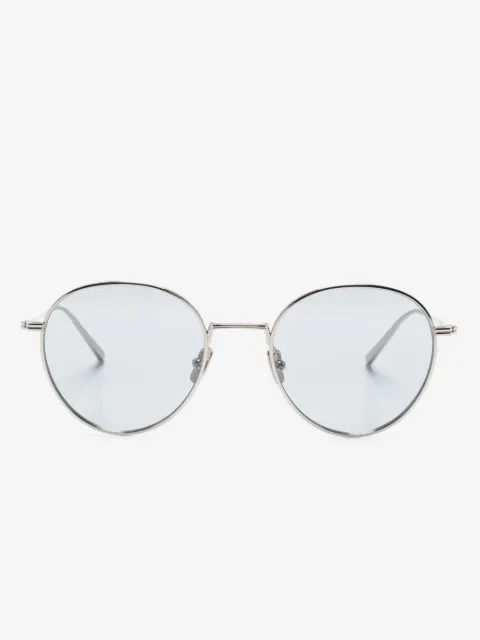 TOTEME logo-engraved round-frame sunglasses