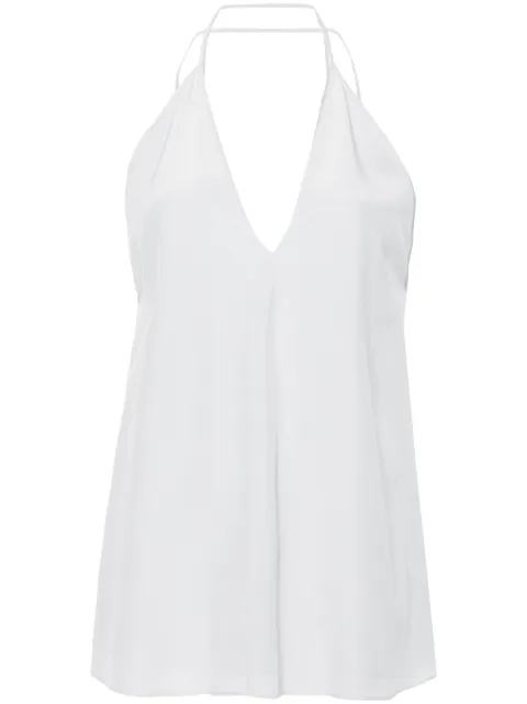 TOTEME Double-Halter silk top