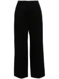 TOTEME wide-leg twill trousers - Black