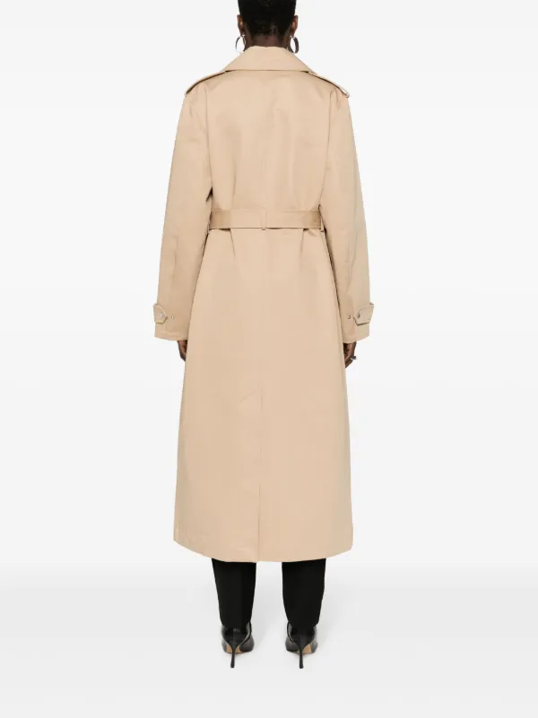 TOTEME Biker Cotton Trench Neutrals FARFETCH AZ