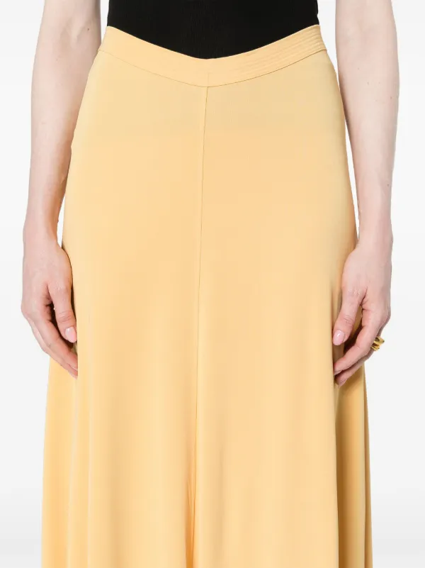 TOTEME high waisted Midi Skirt Yellow FARFETCH CA