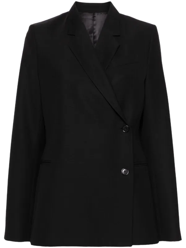 Totême ダブルブレストウールジャケット ブラック TOTEME ダブルジャケット | ブラック | FARFETCH JP