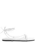 TOTEME The Croco Tie sandals - White