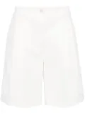 TOTEME twill pleated shorts - White