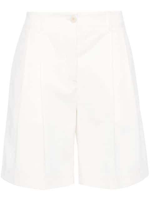 TOTEME twill pleated shorts