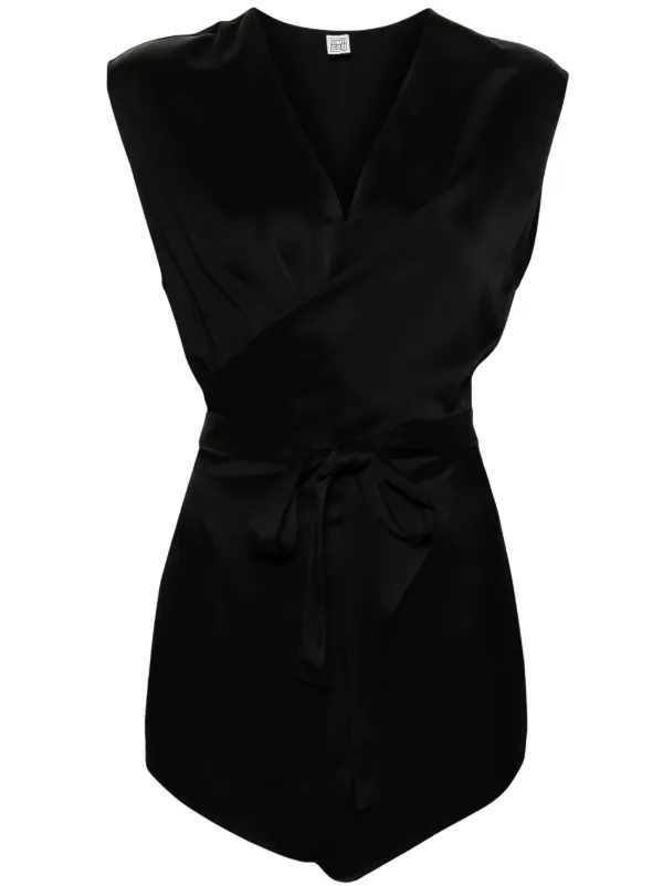 black dressy vest top