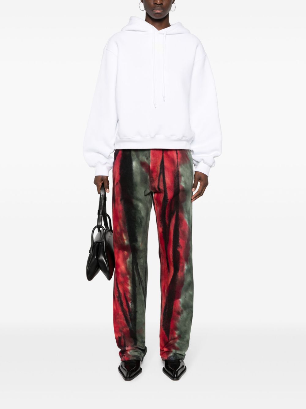 Alexander Wang logo-print hoodie - Wit