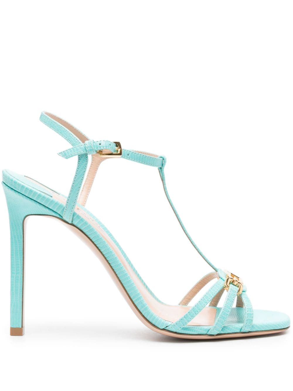 Tom Ford Whitney 105mm Leather Sandals In Blue